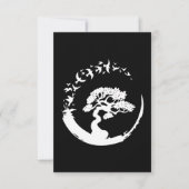 bonsai tree japanese enso - cirkels lange hoes bedankkaart (Voorkant)