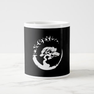 bonsai tree japanese enso - cirkels lange hoes grote koffiekop