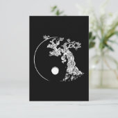 bonsai tree japans boeddhist zen bedankkaart (Staand voorkant)