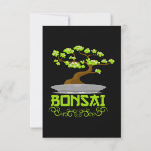 Bonsai Tree Japanse Kanji Bedankkaart