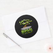 Bonsai Tree Japanse Kanji Ronde Sticker (Envelop)