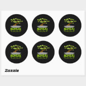 Bonsai Tree Japanse Kanji Ronde Sticker (Vel)