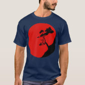 Bonsai Tree Japanse traditie grafische structuur T-shirt (Voorkant)