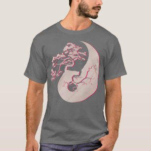 Bonsai Tree Japanse traditie Yin Yang Zen Yoga T-shirt