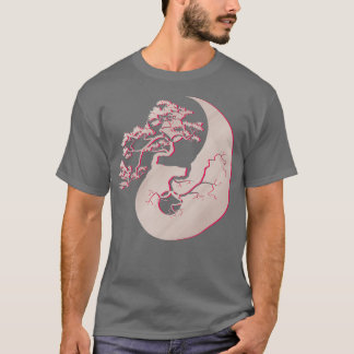 Bonsai Tree Japanse traditie Yin Yang Zen Yoga T-shirt