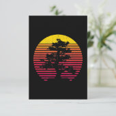 Bonsai Tree Japanse Zen Buddhist Tree Sunset Bedankkaart (Staand voorkant)