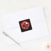 Bonsai Tree Japanse Zen Master Buddhist Vierkante Sticker (Envelop)