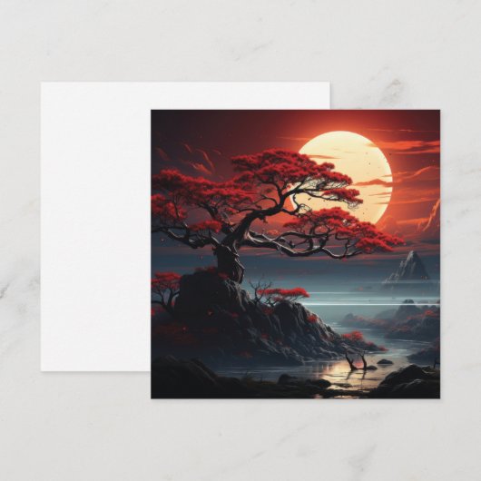 Bonsai Tree Kaart (Voorkant / Achterkant)