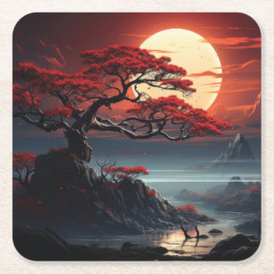 Bonsai Tree Kartonnen Onderzetters