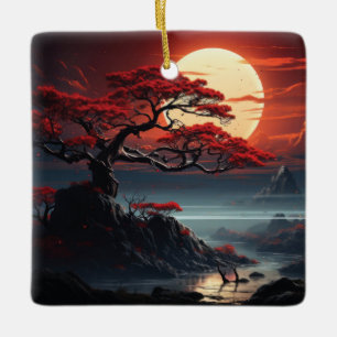 Bonsai Tree Keramisch Ornament