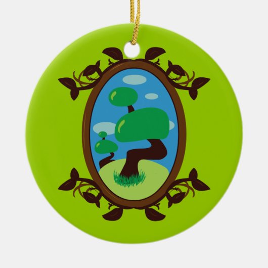 Bonsai Tree Keramisch Ornament (Voorkant)