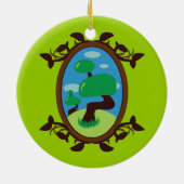 Bonsai Tree Keramisch Ornament (Achterkant)