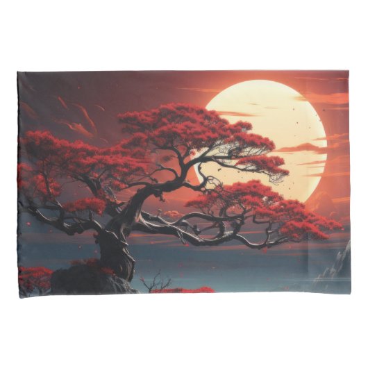 Bonsai Tree Kussensloop (Voorkant-Rechts)