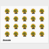 Bonsai Tree Lover Ronde Sticker (Vel)