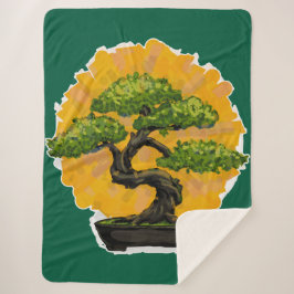 Bonsai Tree Lover Sherpa Deken