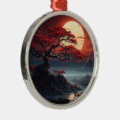Bonsai Tree Metalen Ornament (Rechts)