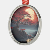 Bonsai Tree Metalen Ornament (Links)