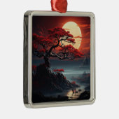 Bonsai Tree Metalen Ornament (Rechts)