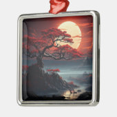 Bonsai Tree Metalen Ornament (Links)