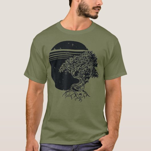 Bonsai Tree Peaceful Buddhist T-shirt (Voorkant)