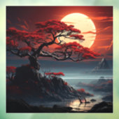 Bonsai Tree Raamsticker (Vel 3)