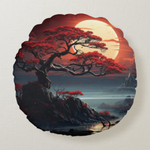 Bonsai Tree Rond Kussen