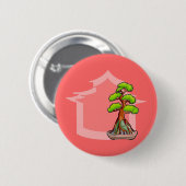 Bonsai Tree Ronde Button 5,7 Cm (Voorkant /achterkant)