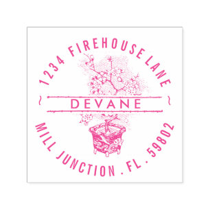 Bonsai Tree Self-Inking Return Address Stamp Zelfinktende Stempel