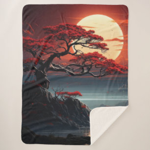 Bonsai Tree Sherpa Deken