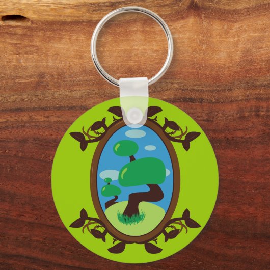 Bonsai Tree Sleutelhanger (Voorkant)