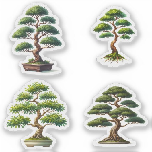 Bonsai tree sticker (Voorkant)