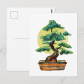Bonsai Tree Sunshine Briefkaart (Voorkant / Achterkant)