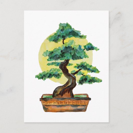 Bonsai Tree Sunshine Briefkaart (Voorkant)