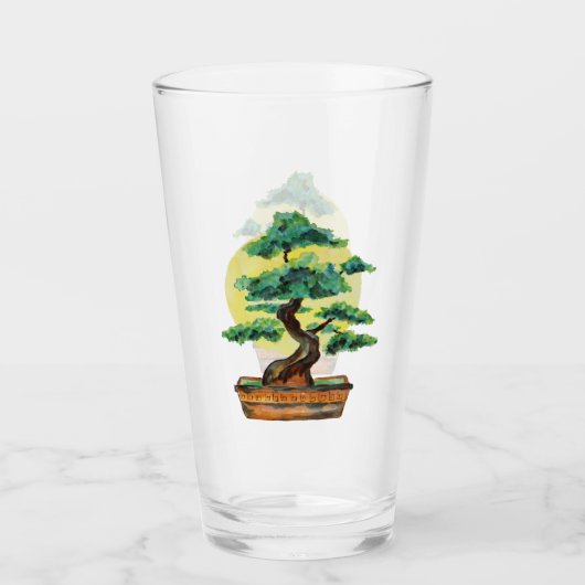 Bonsai Tree Sunshine Glas (Voorkant)