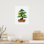 Bonsai Tree Sunshine Poster (Keuken)
