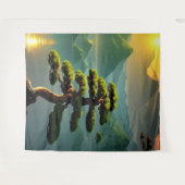 Bonsai Tree Tapestry Wandkleed (Voorkant (horizontaal))