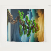 Bonsai Tree Tapestry Wandkleed (Voorkant (horizontaal))