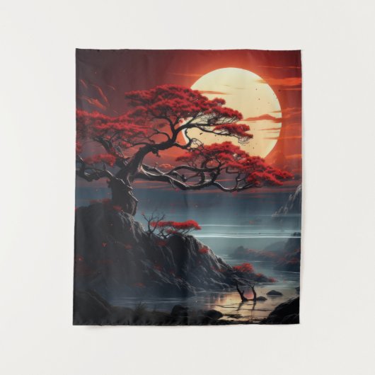 Bonsai Tree Wandkleed (Voorkant)