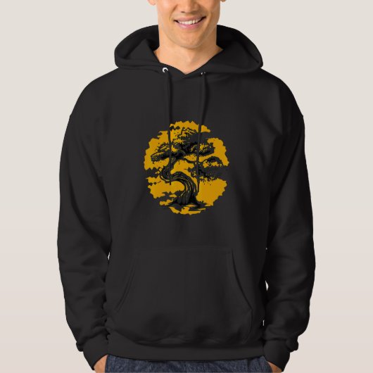 Bonsai Tree Zen Buddhist Hoodie (Voorkant)