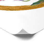 Bonsai Tree. Zen Enso Circle. Watercolor Art Poster (Hoek)