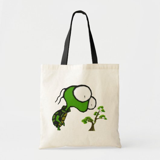 Bonsai Turtle Canvas tas (Voorkant)