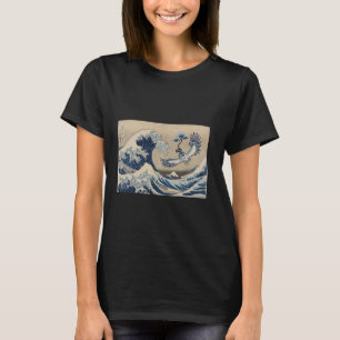 Bonsai Uil speelt in de Grote Golf (Hokusai's Ukiy T-shirt