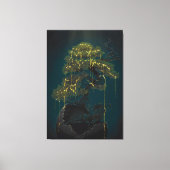 Bonsai van goud canvas afdruk (Voorkant)