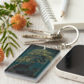 Bonsai van goud sleutelhanger (Voorkant Rechts)