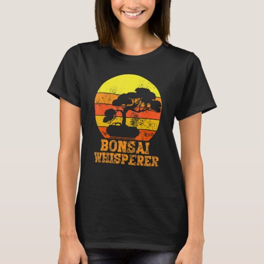 Bonsai Whisperer Japanese Bonsai Tree T-shirt (Voorkant)