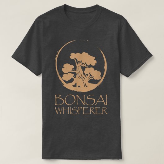 Bonsai Whisperer Meditation Yoga Japan Tree Garden T-shirt (Design voorkant)