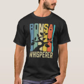 Bonsai Whisperer Retro Japanse traditie Tuin T-shirt (Voorkant)