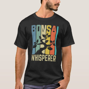 Bonsai Whisperer Retro Japanse traditie Tuin T-shirt