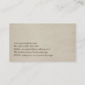 Bonsai Yin Yan Spiral Tree of life Visitekaartje (Achterkant)