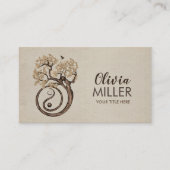 Bonsai Yin Yan Spiral Tree of life Visitekaartje (Voorkant)